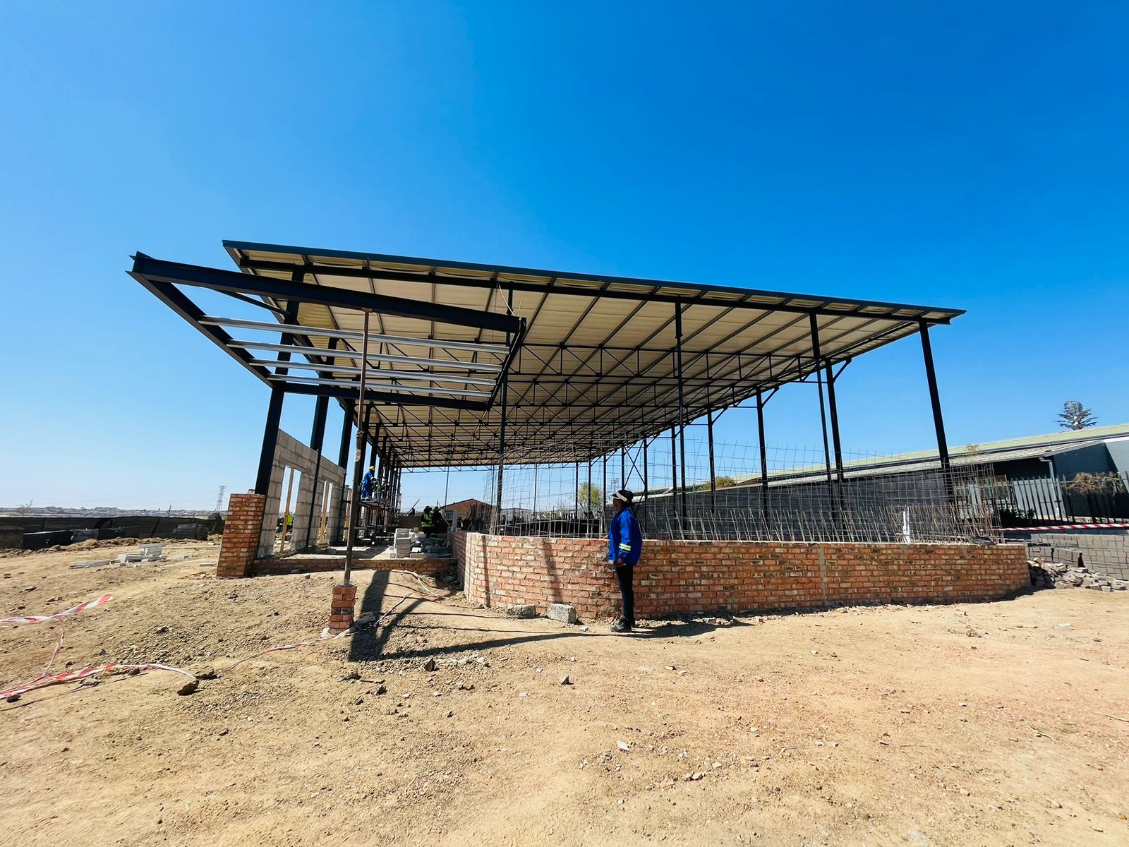 Community hall in Ivory Park before completion